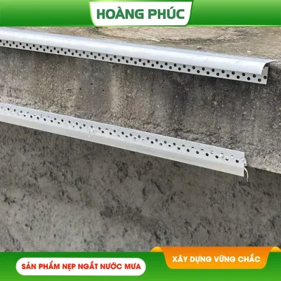 thi công nẹp nhôm ngắt nước mưa Hoàng Phúc