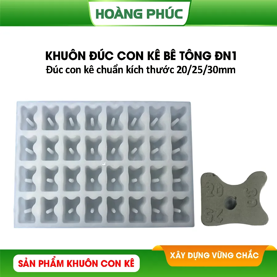 Khuôn Đúc Con Kê Bê Tông ĐN1 20/25/30 (mm)