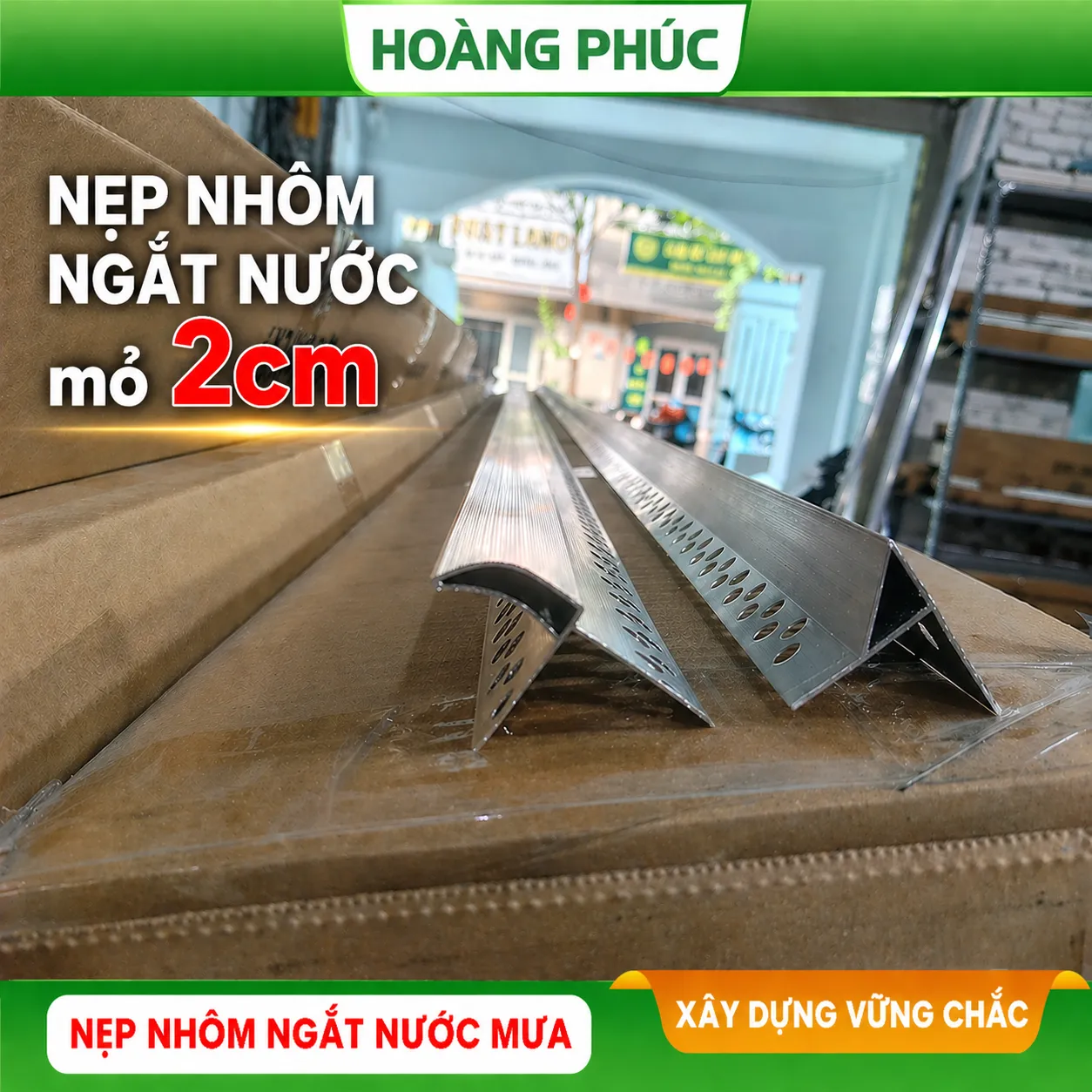 Nẹp ngắt dòng chảy nước mưa, nước mưa không chảy ngược vào ban công