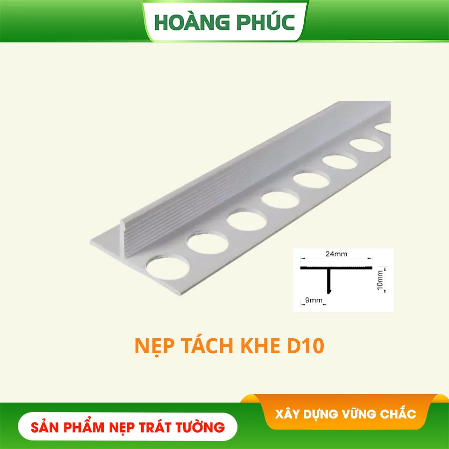 NẸP TÁCH KHE CHÂN TƯỜNG DF10