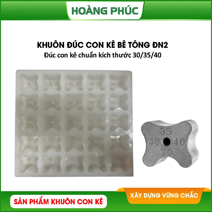 Khuôn Đúc Con Kê Bê Tông ĐN2 30/35/40 (mm)