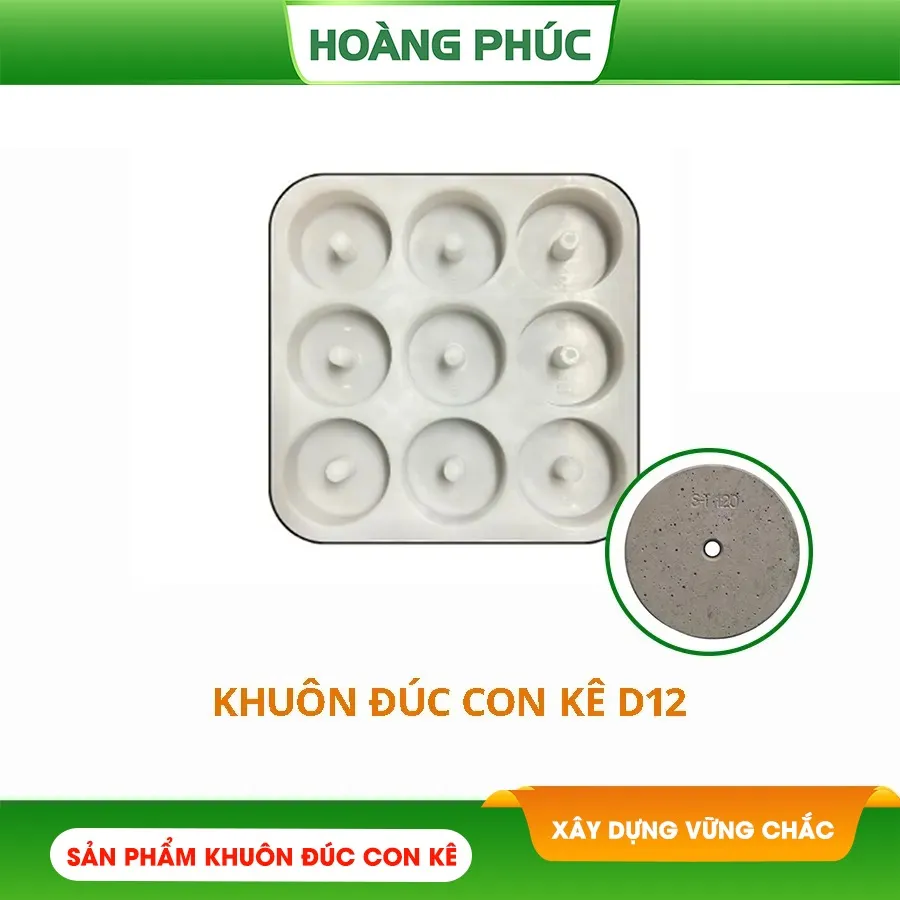 Khuôn Đúc Con Kê Cọc Khoan Nhồi – D12 (mm)