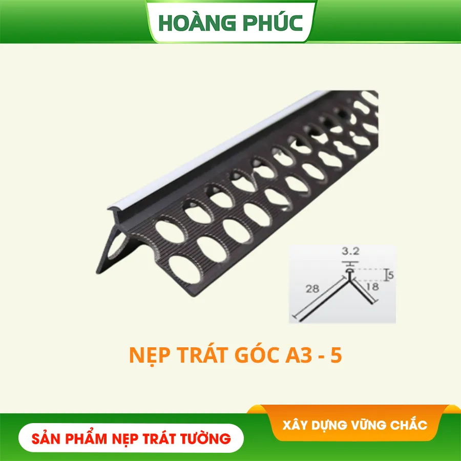 Nẹp Nhựa Trát Góc Tường A3-5
