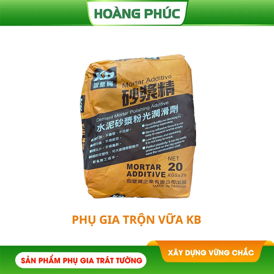 Phụ Gia Trộn Vữa Trát Tường Chống Nứt - Giá Tốt