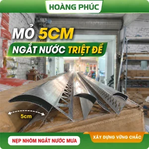 Nẹp ngắt nước mưa, Nẹp chỉ ngắt nước, Gờ ngắt nước